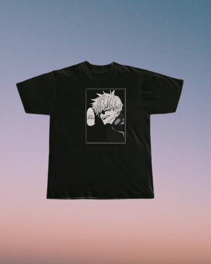 Jujutsu Kaisen Gojo You Cryin? Embroidered T-Shirt - Embroidery Hut