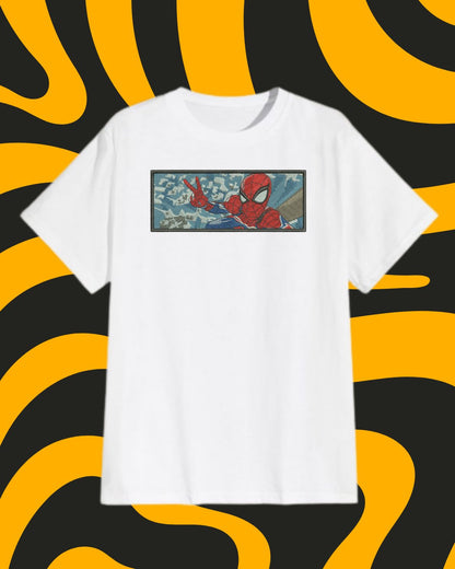 Marvel Spider Man Embroidered T-shirt - Embroidery Hut