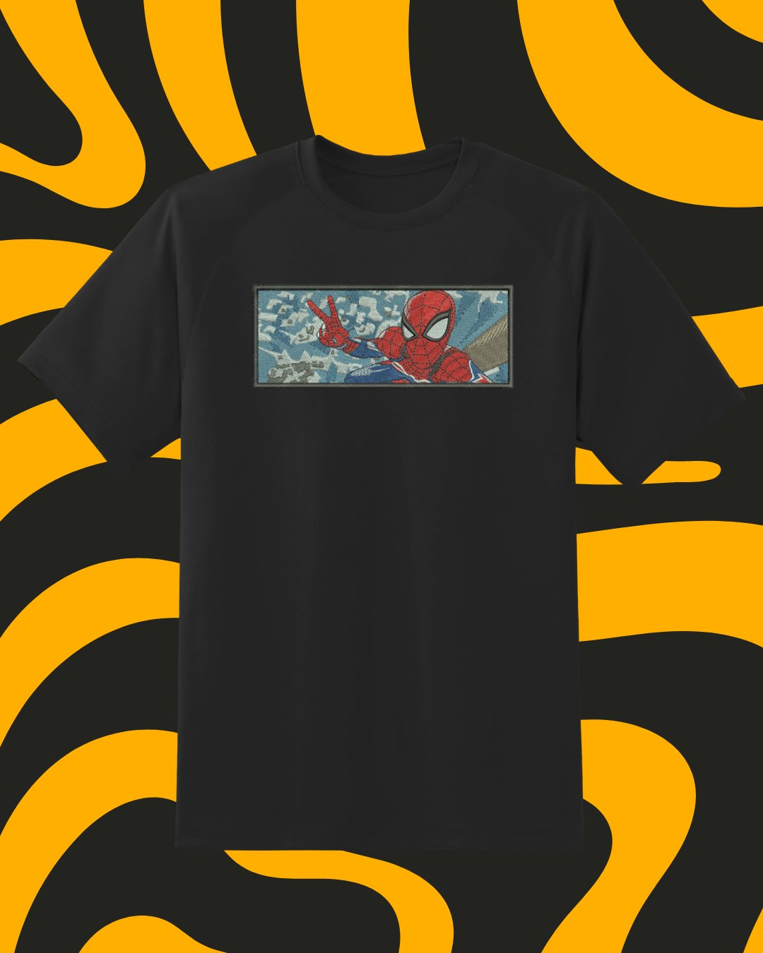 Marvel Spider Man Embroidered T-shirt - Embroidery Hut