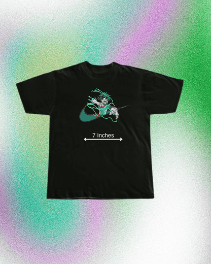 My Hero Academia Midoriya Smash Embroidered T-Shirt - Embroidery Hut