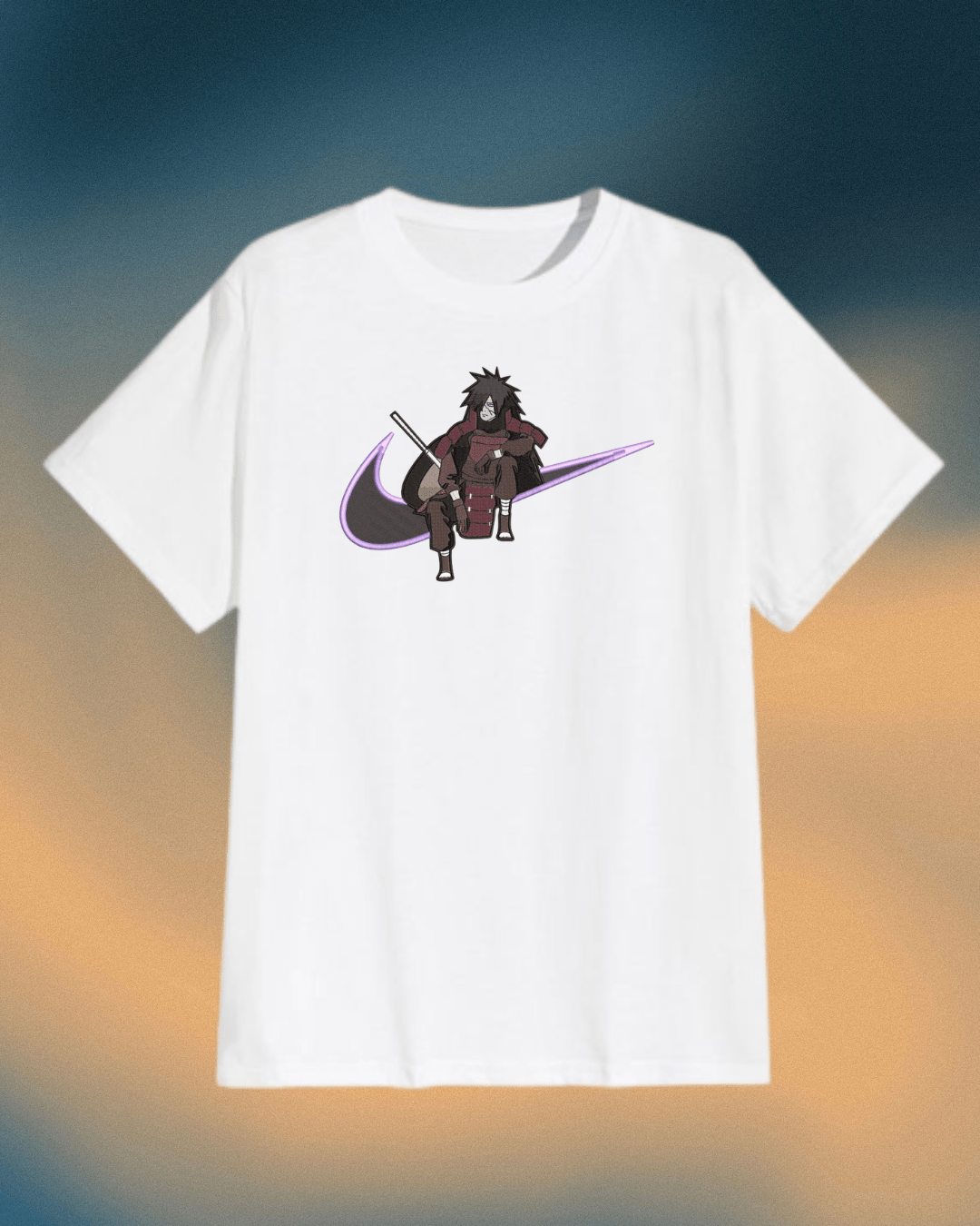 Naruto Madara Embroidered T-Shirt - Embroidery Hut