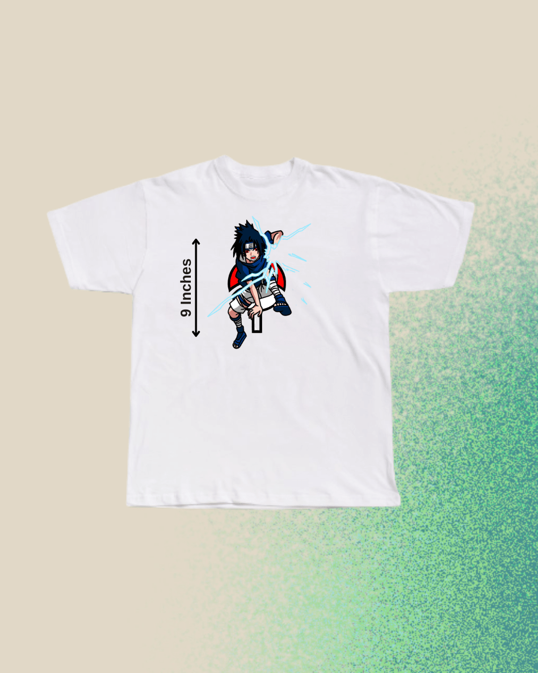 Naruto Sasuke Embroidered T-Shirt - Embroidery Hut