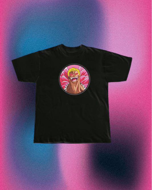 One Piece Doflamingo Patch Embroidered T-Shirt - Embroidery Hut
