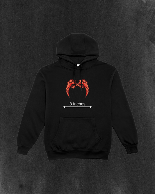 Demon Slayer Gyutaro Sickles Embroidered Hoodie