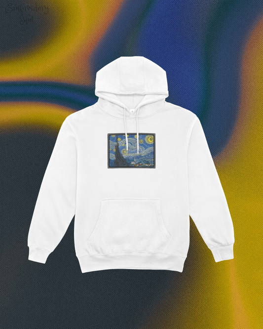 Starry Night Embroidered Hoodie