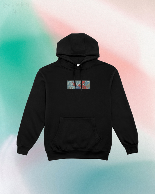Spiderman Embroidered Hoodie