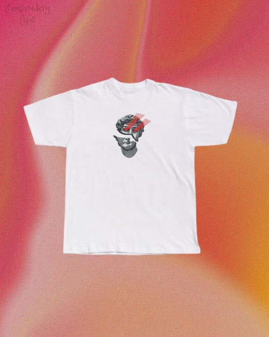 David Laser Eyes Embroidered T-Shirt