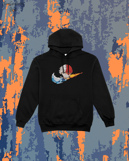 My Hero Academia Shoto Todoroki Embroidered Hoodie