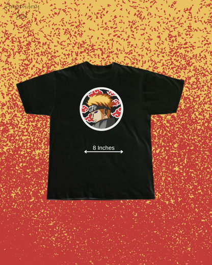 Naruto Pain Embroidered T-Shirt