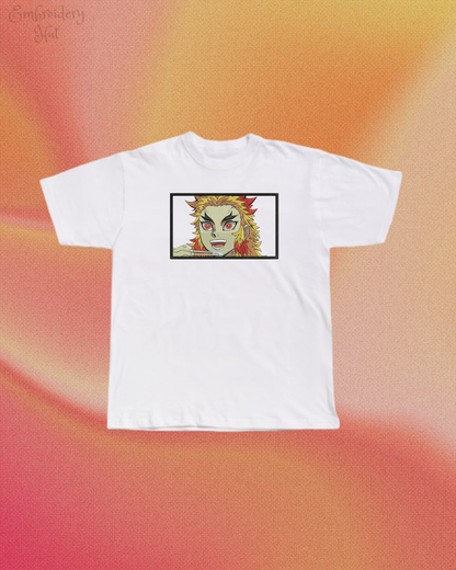 Demon Slayer Rengoku Umai Embroidered T-Shirt