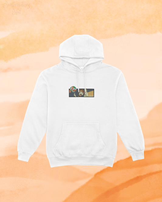Haikyuu Hinata Embroidered Hoodie