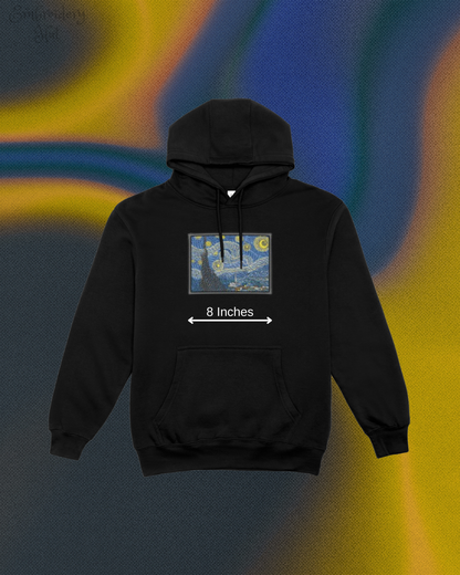 Starry Night Embroidered Hoodie