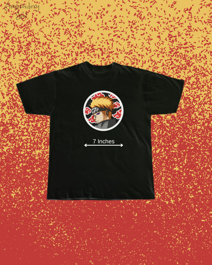 Naruto Pain Embroidered T-Shirt