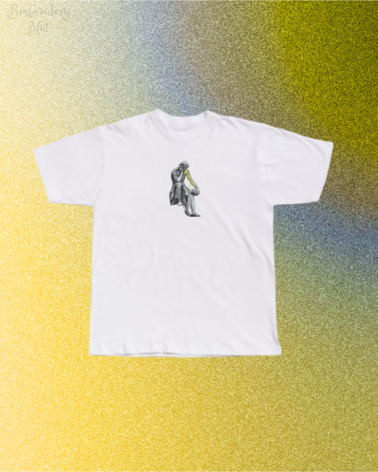 Democritus Embroidered T-Shirt