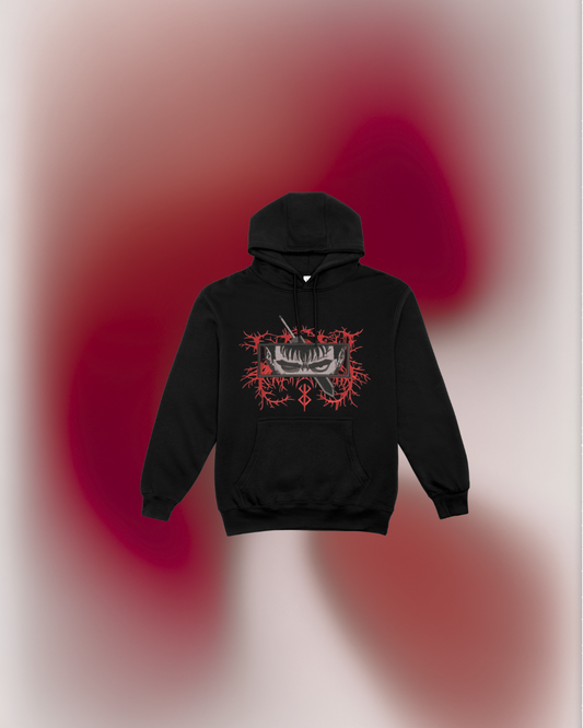Berserk Guts Anime Embroidered Hoodie
