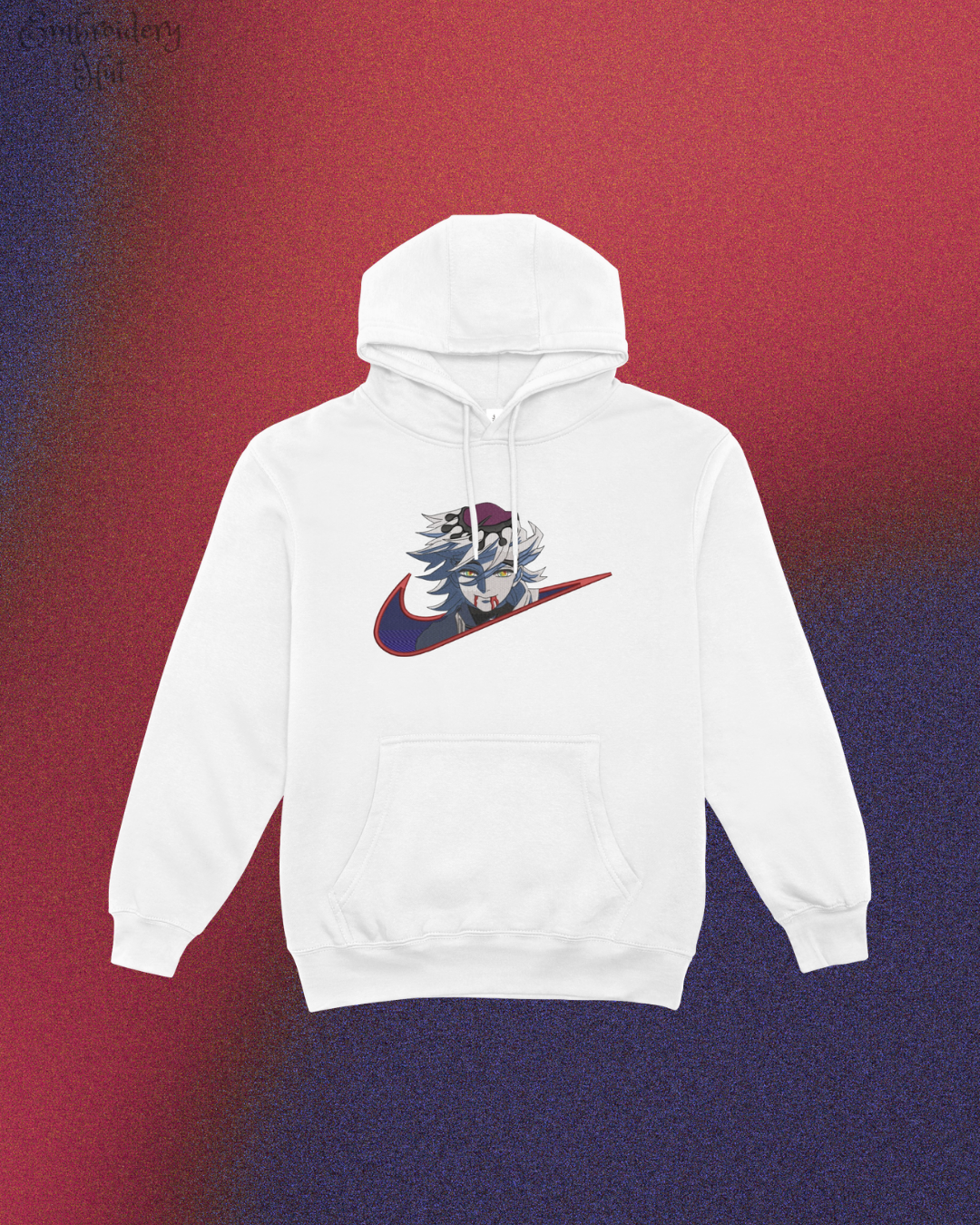 Demon Slayer Douma Embroidered Hoodie