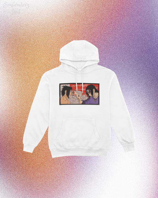 Sasuke x Itachi Embroidered Hoodie