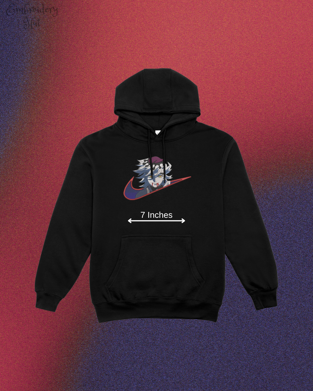 Demon Slayer Douma Embroidered Hoodie