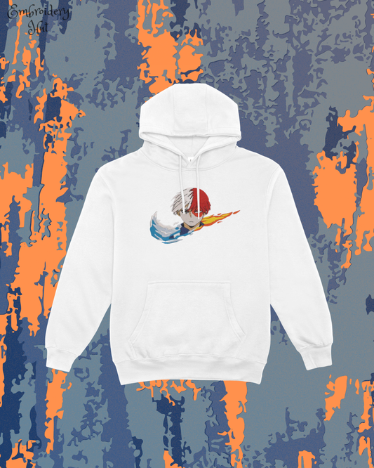 My Hero Academia Shoto Todoroki Embroidered Hoodie