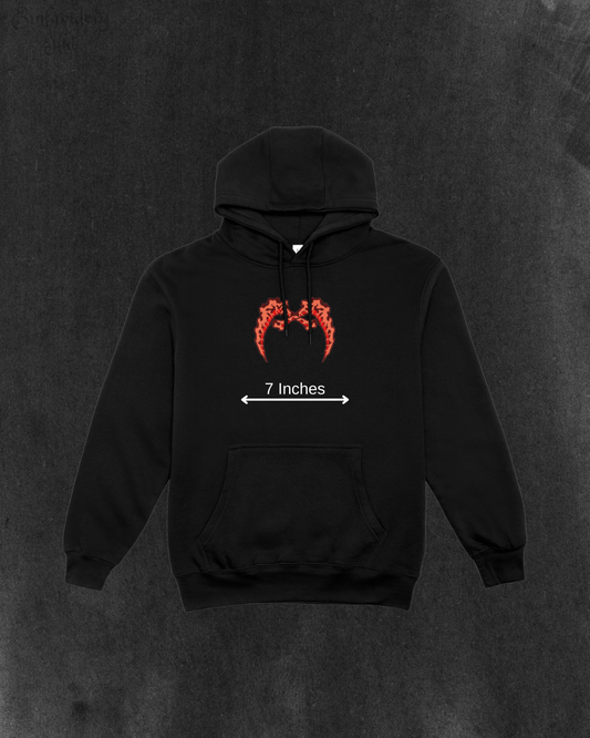 Demon Slayer Gyutaro Sickles Embroidered Hoodie