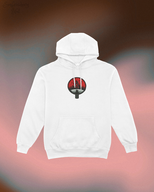 Naruto Uchiha Clan Symbol Embroidered Hoodie