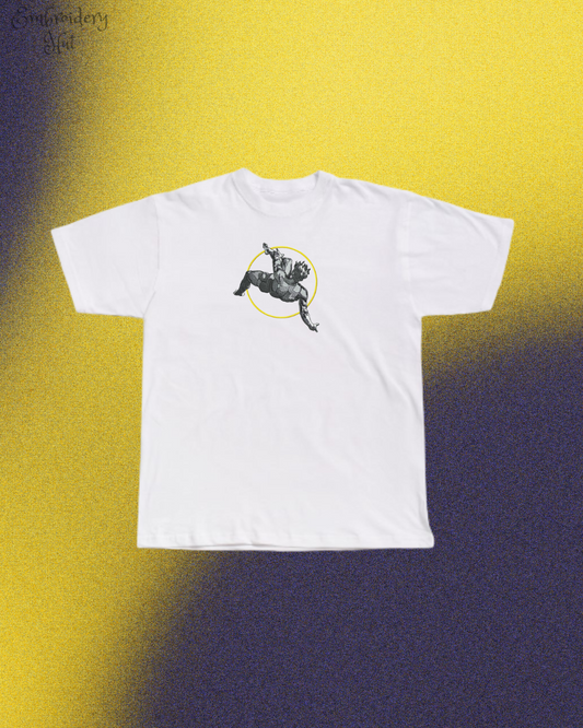 Fall of Icarus Embroidered T-Shirt