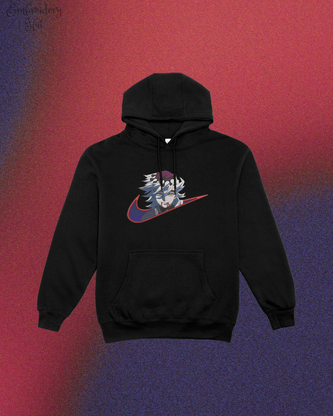 Demon Slayer Douma Embroidered Hoodie