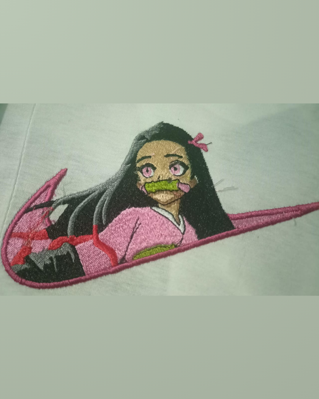 Demon Slayer Nezuko Embroidered T-shirt