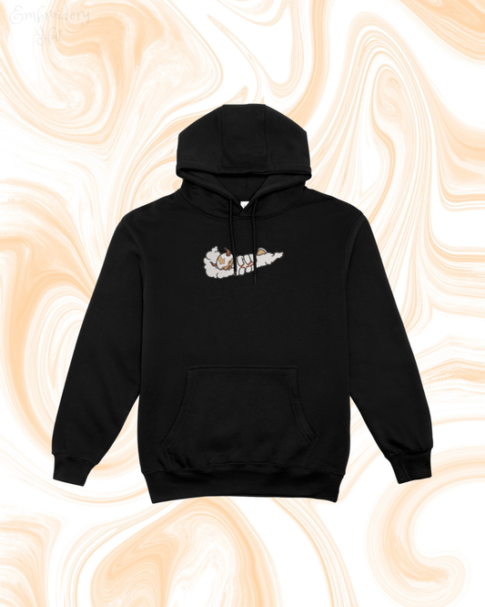 Avatar:The last Airbender Appa Embroidered Hoodie