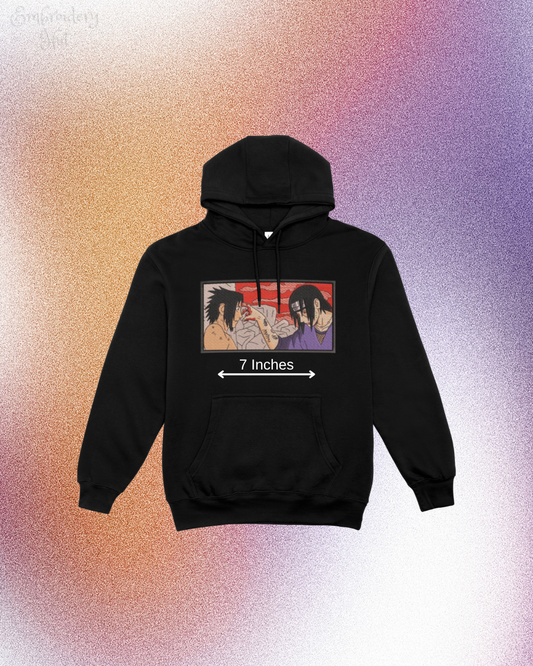 Sasuke x Itachi Embroidered Hoodie