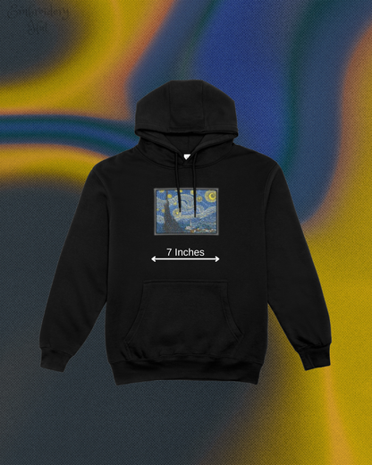 Starry Night Embroidered Hoodie