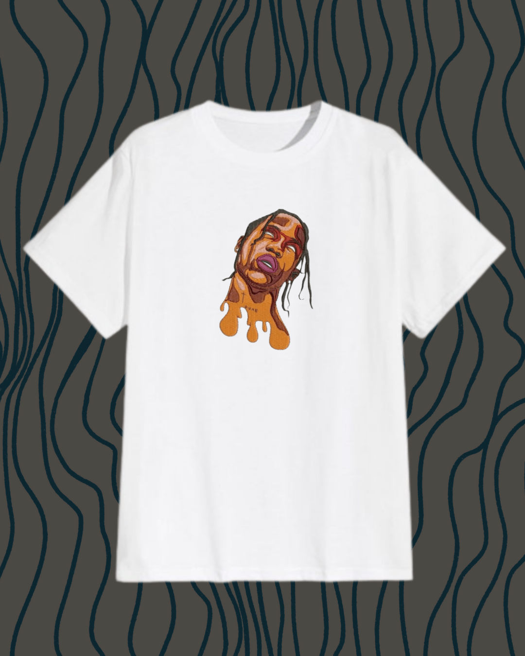 Travis Scott Embroidered T-shirt - Embroidery Hut