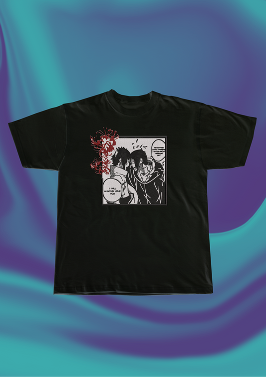 Itachi BW Embroidered T-Shirt