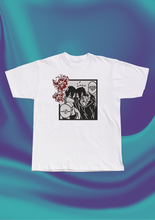Itachi BW Embroidered T-Shirt